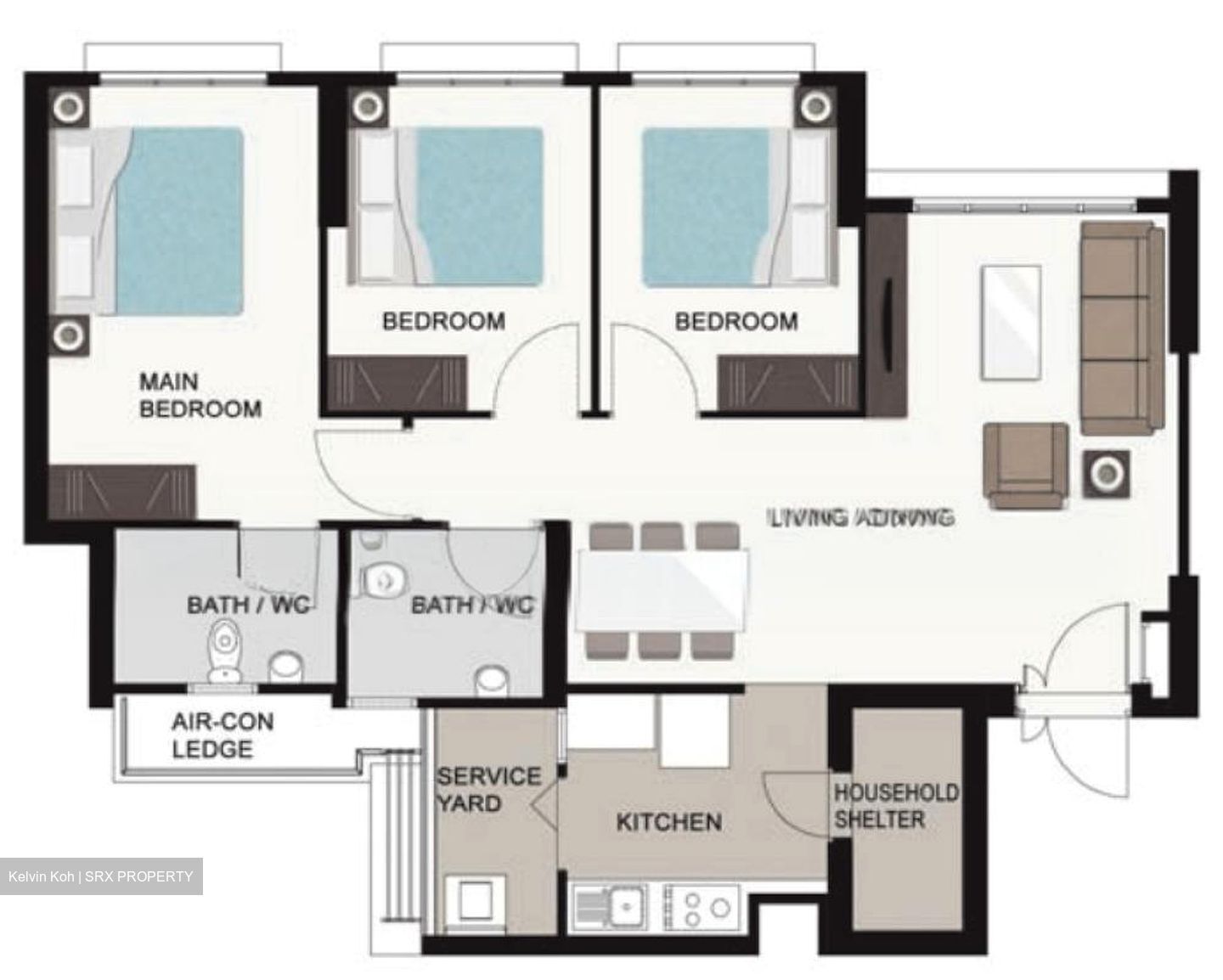 Blk 104A Eastbrook @ Canberra (Sembawang), HDB 4 Rooms #543014271